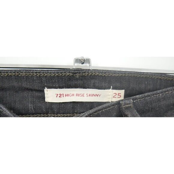 NWOT Levi's High Rise Skinny Jeans in Black Embroidered 29 - Picture 5 of 8